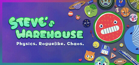 Boxart for Steve's Warehouse: Physics. Roguelike. Chaos.