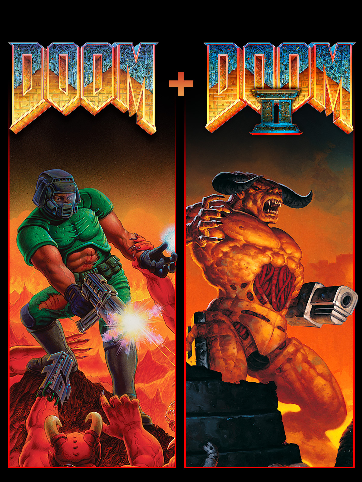 Boxart for DOOM + DOOM II