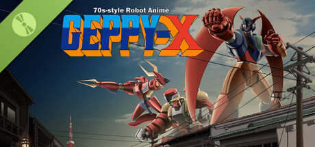 Boxart for 70s-style Robot Anime Geppy-X DEMO