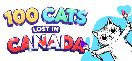 Boxart for 100 Cats Lost In Canada Find & Color