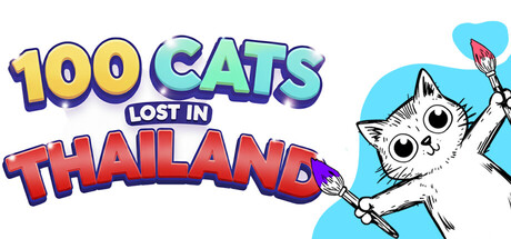 Boxart for 100 Cats Lost in Thailand Find & Color