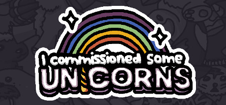 Boxart for I commissioned some unicorns