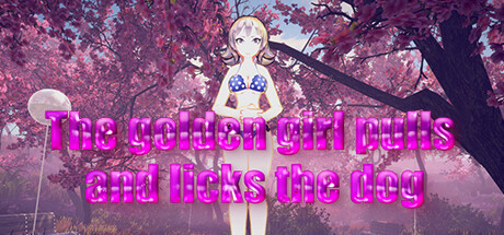 Boxart for The golden girl pulls and licks the dog