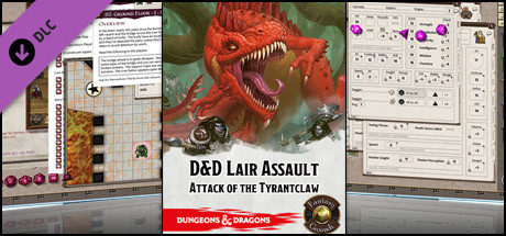 Boxart for Fantasy Grounds - Dungeons & Dragons - Lair Assault: Attack of the Tyrantclaw (5E)