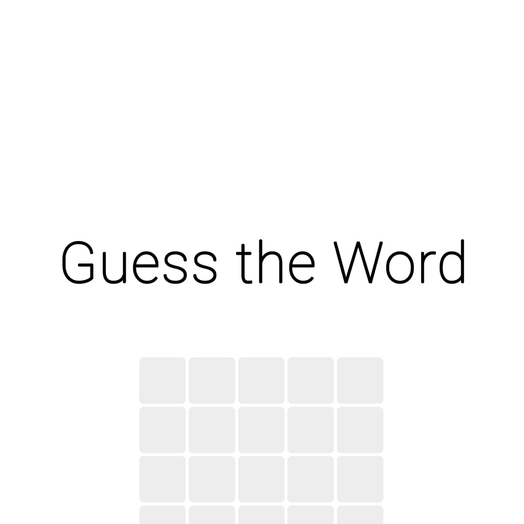 Boxart for Guess the Word